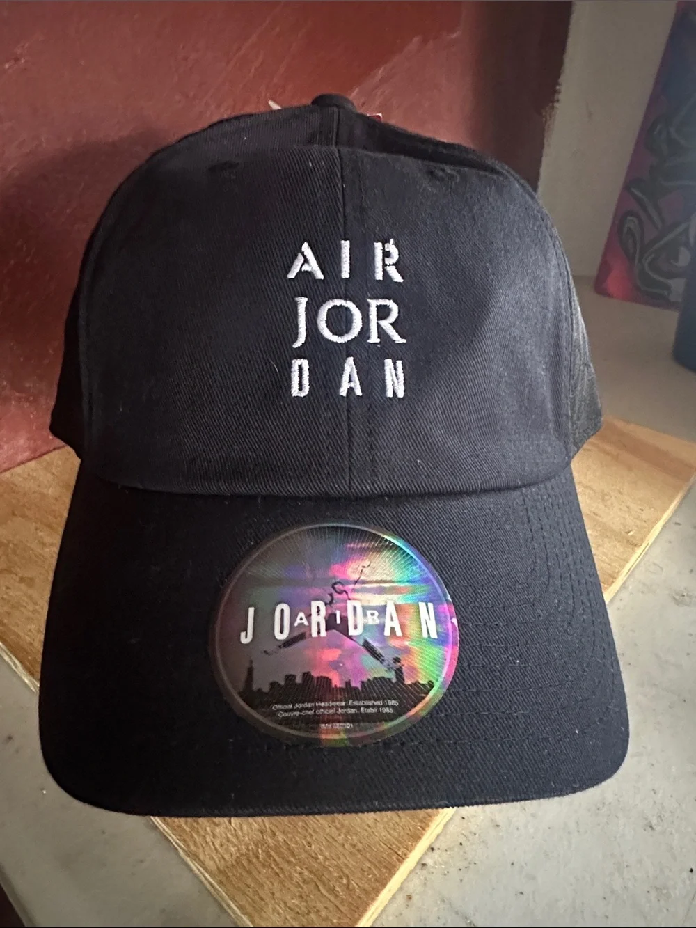 Air Jordan black sport golf hat cap athletic official brand new with tags